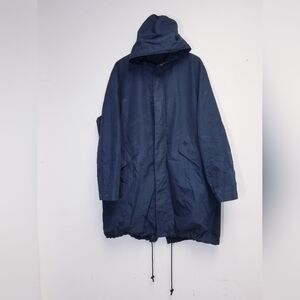 Dior Dark Blue Hooded Raincoat